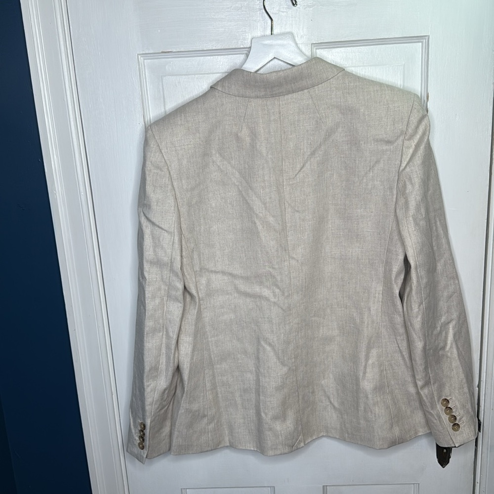 J. Crew Alexandra Linen Single-Button Blazer - Picture 12 of 13